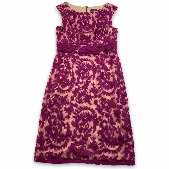 Adrianna Papell Dresses & Skirts - Adrianna Papell Floral Lace Sheath Dress Cocktail
